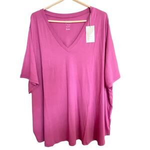 A new Day shirt Womens Tee Short Sleeve V-Neck T-Shirt 4X 4XL Spring Lilac
